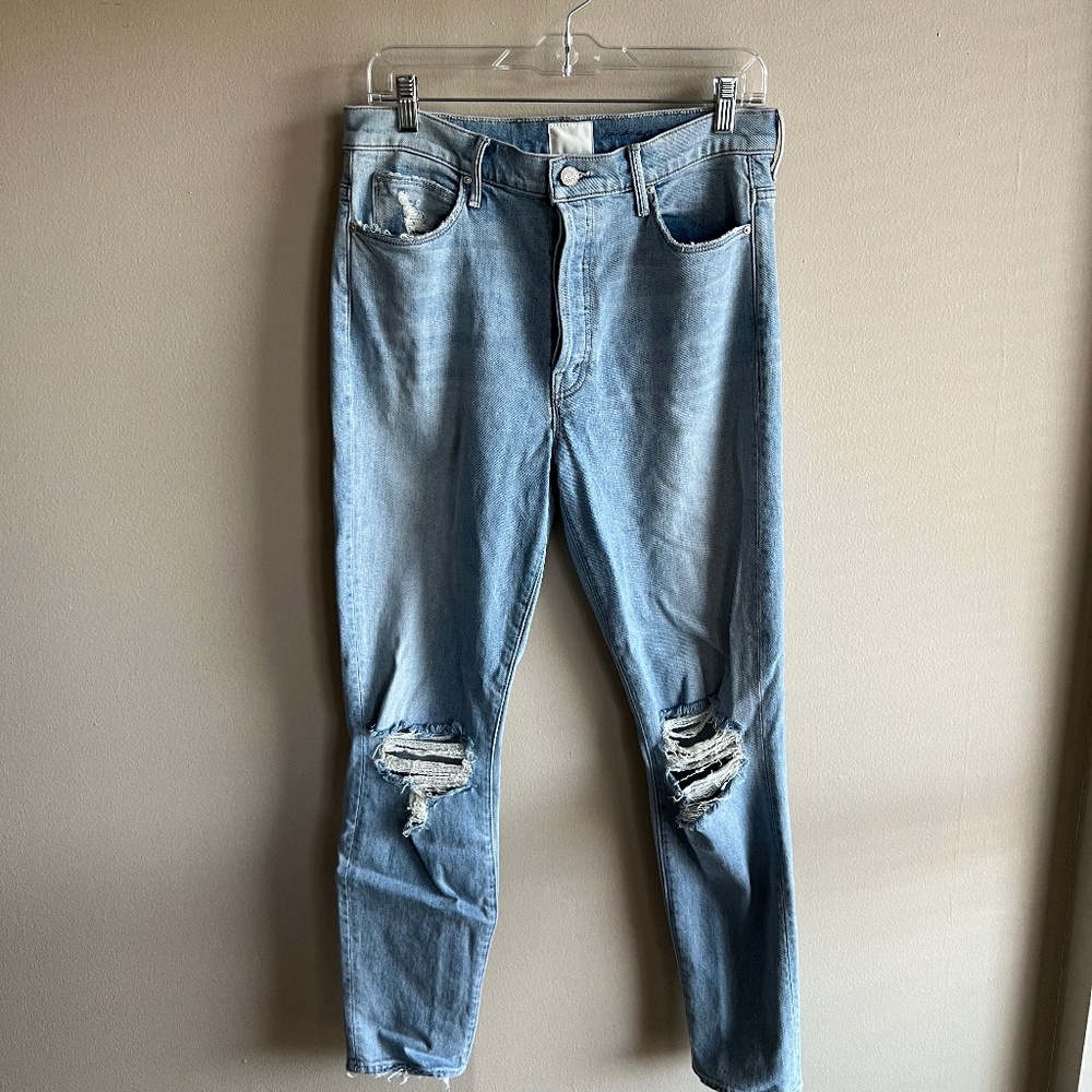 MOTHER x Miranda Kerr "Easy Does It" Ankle Denim